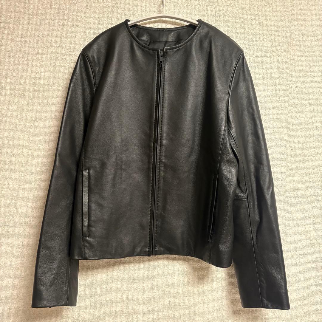 新品タグ付 23区 本革シープレザー ブラック ジャケット