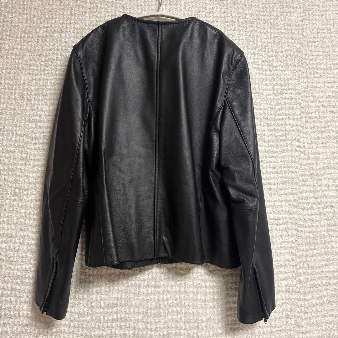 新品タグ付 23区 本革シープレザー ブラック ジャケット