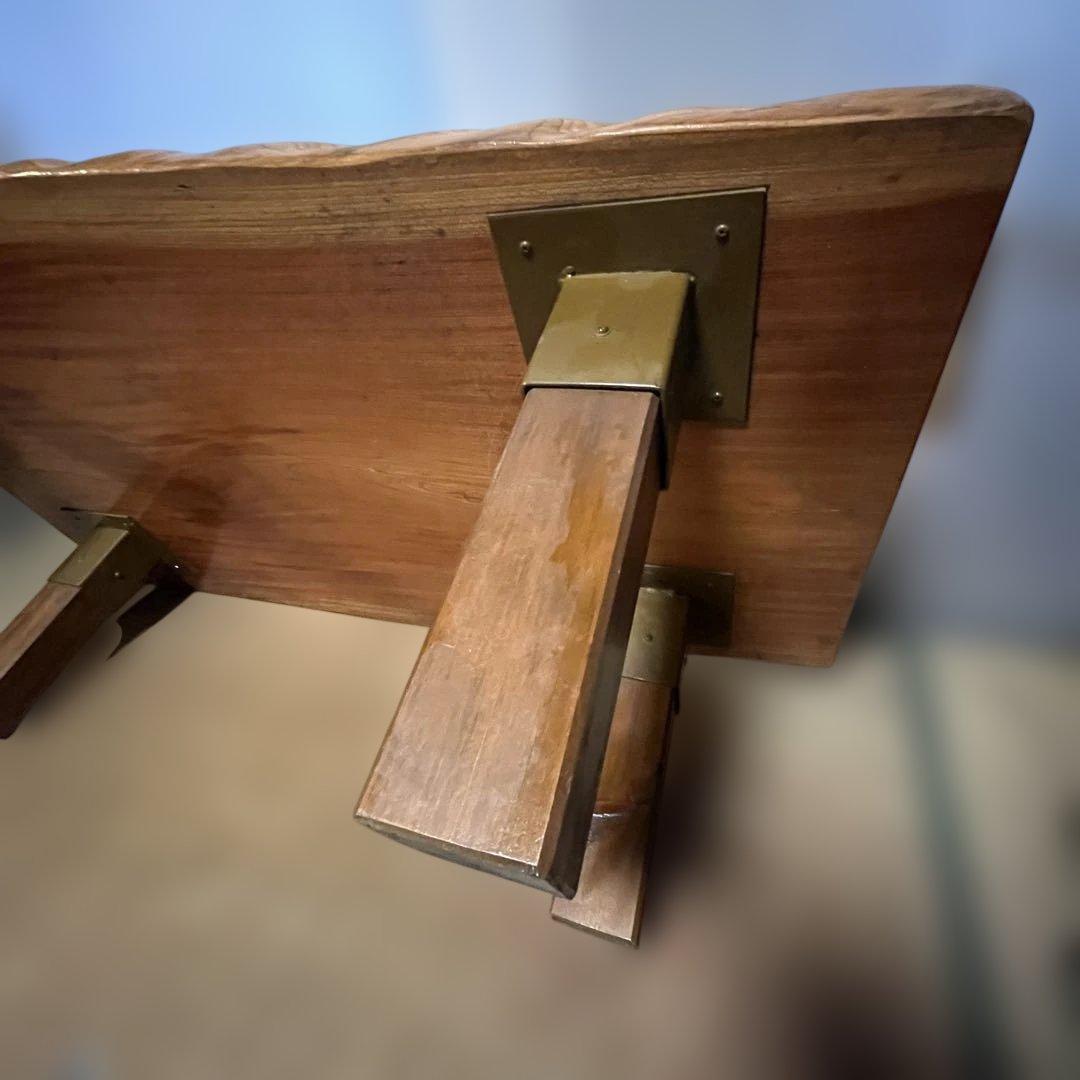 一枚板 無垢 天然木 耳付き 座卓 ローテーブル