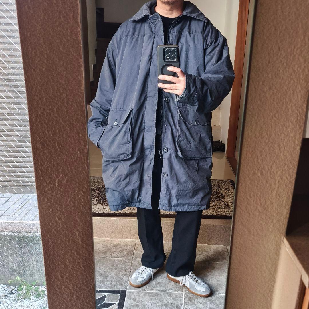 【名作】80s Woolrich ストームコート ネイビー XL USA製 希少