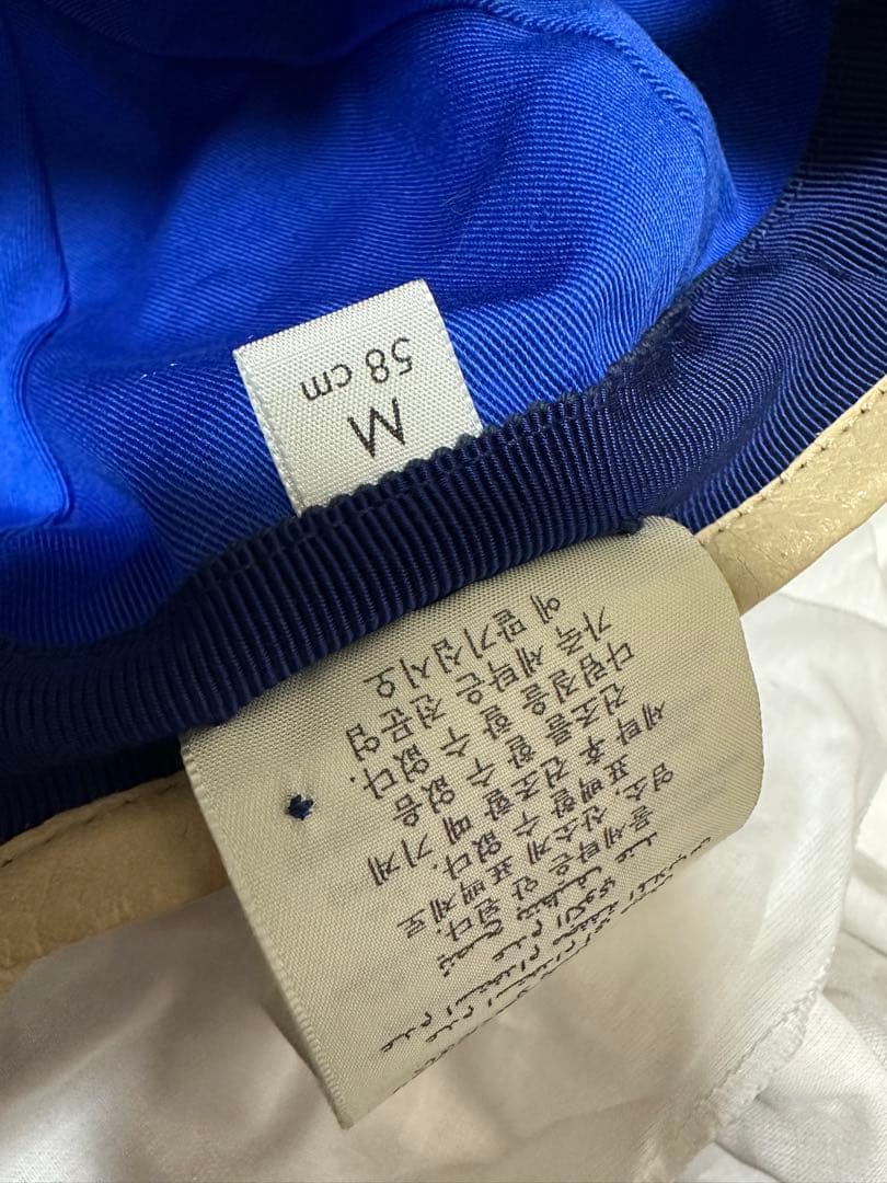 極美品　GUCCI キャップ 青