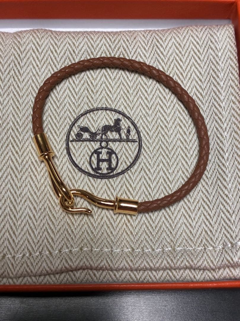 エルメスレザーブレスレット《ジャンボ》　T2