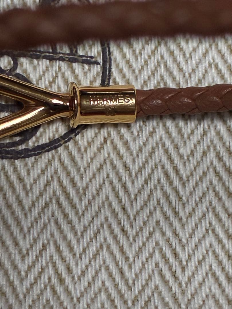 エルメスレザーブレスレット《ジャンボ》　T2