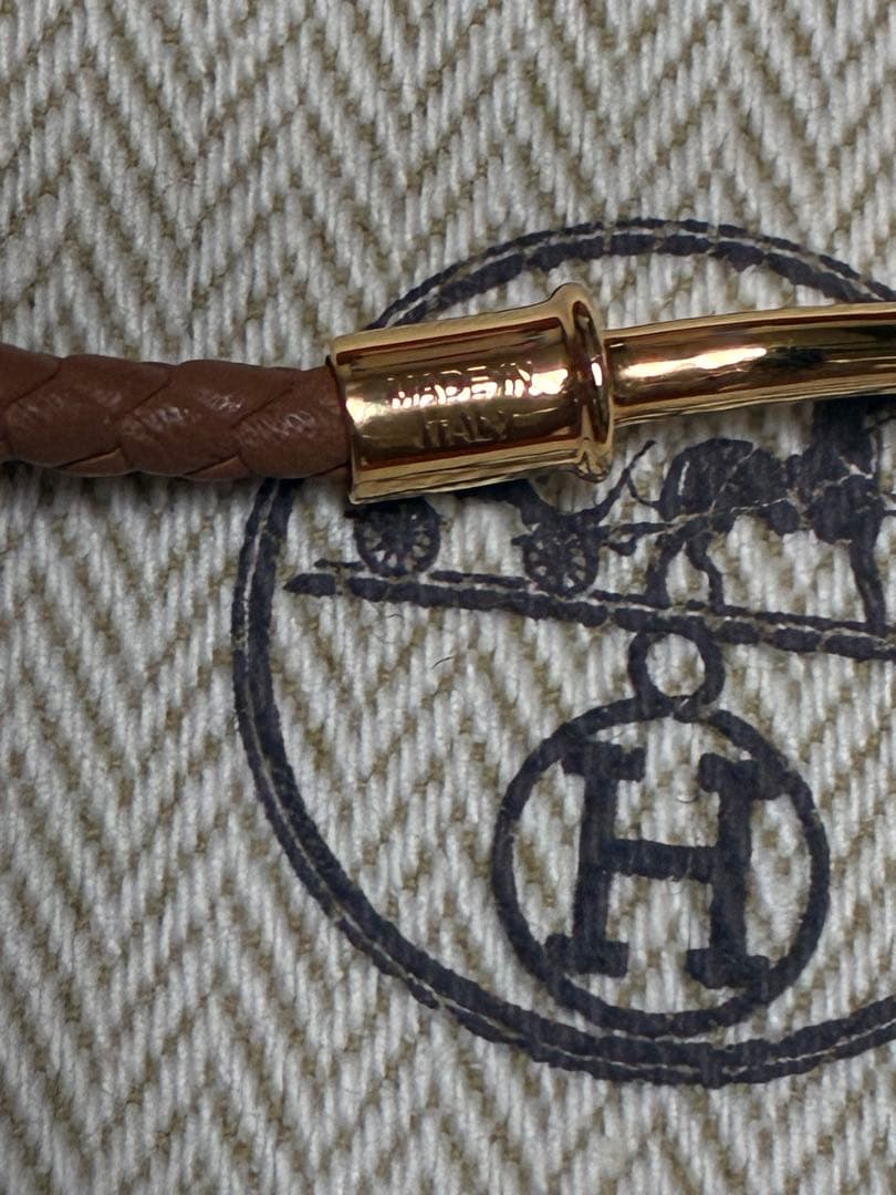 エルメスレザーブレスレット《ジャンボ》　T2