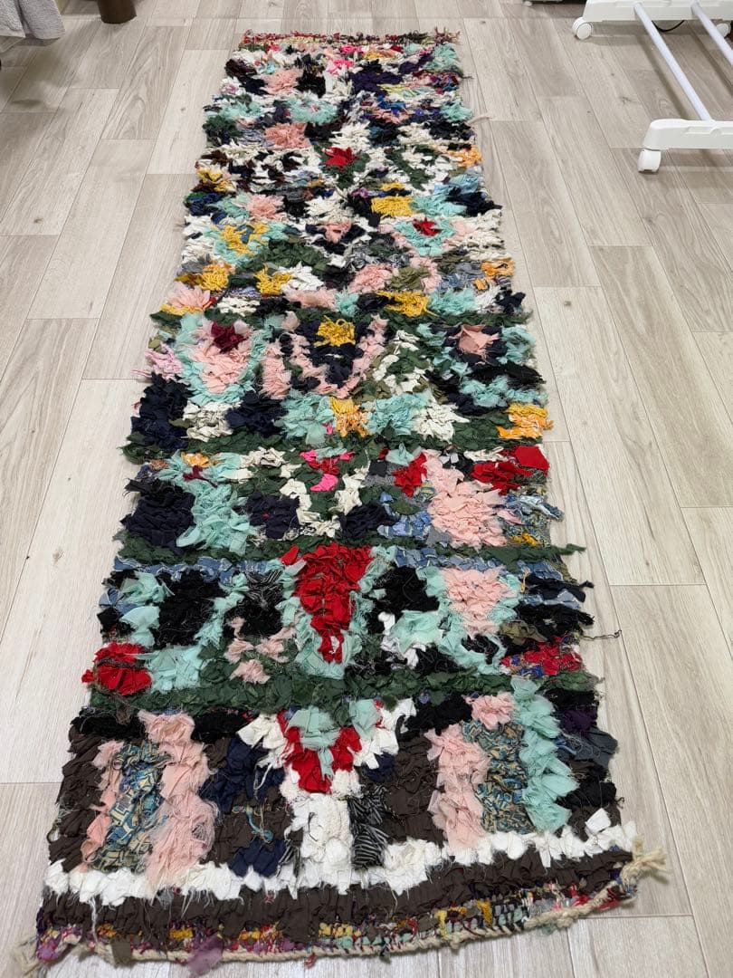 モロッコ絨毯　ボシャルウィットラグ　アンティーク　希少　一点物