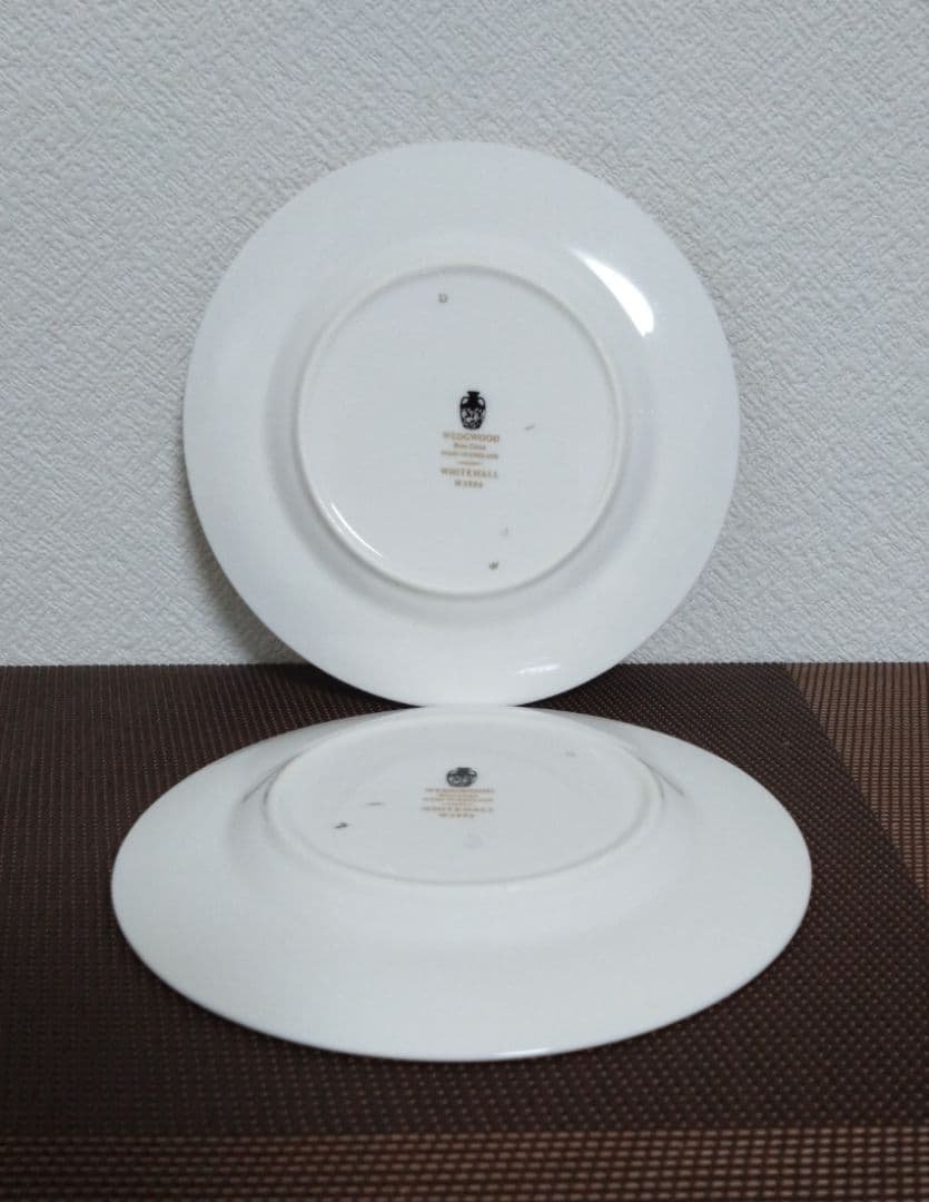 ウェッジウッド・ホワイトホール パウダールビープレートペア『15cm』