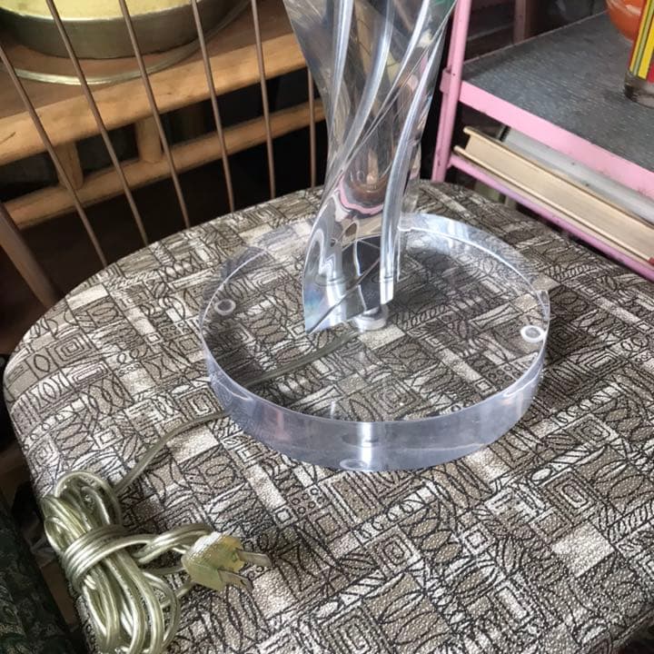 豪華レア！50's ルーサイト樹脂　螺旋ランプUSA アンティーク アールデコ