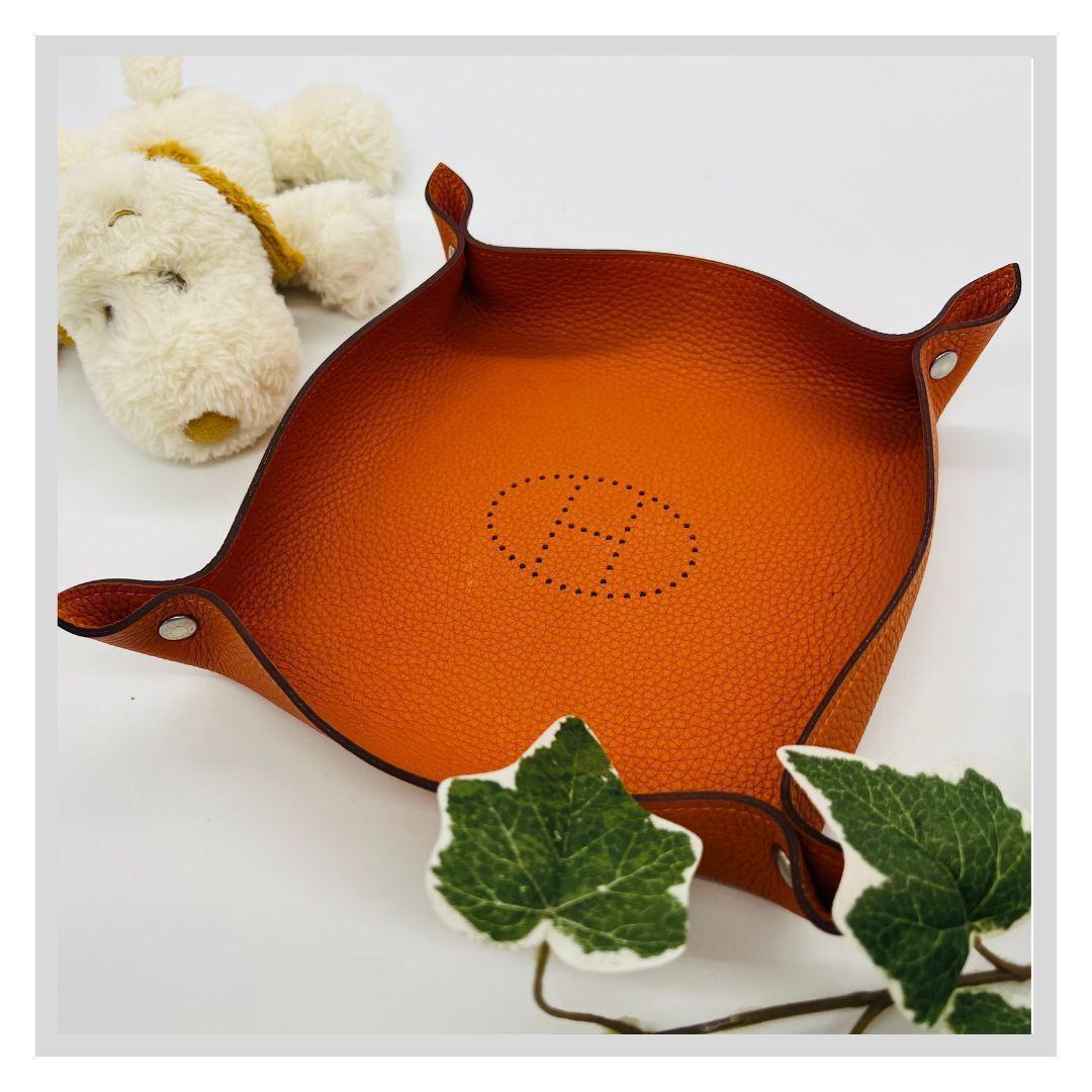 エルメス　ヴィドポッシュ D刻印 オレンジ レザー トリヨンクレマンス