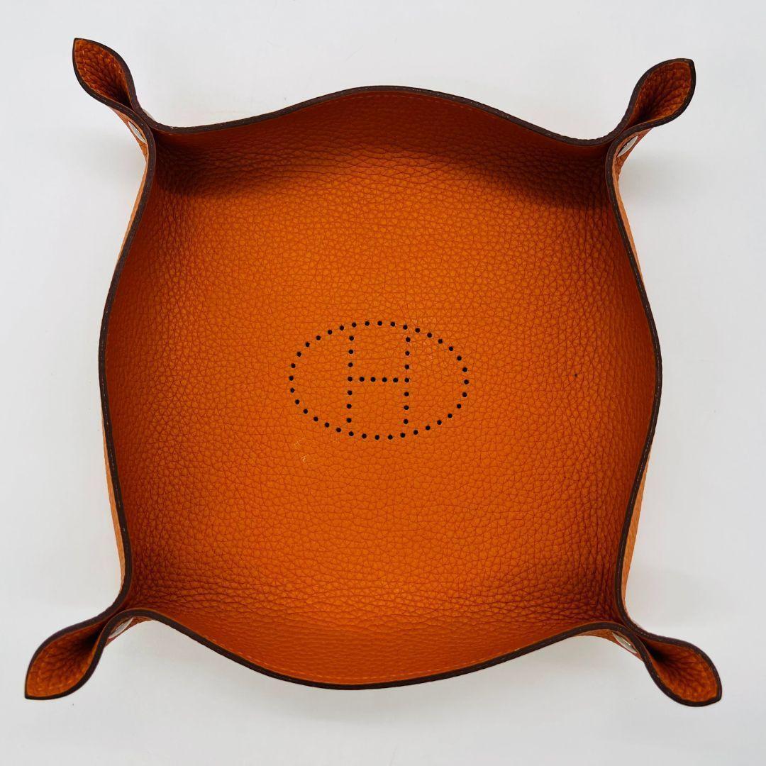 エルメス　ヴィドポッシュ D刻印 オレンジ レザー トリヨンクレマンス