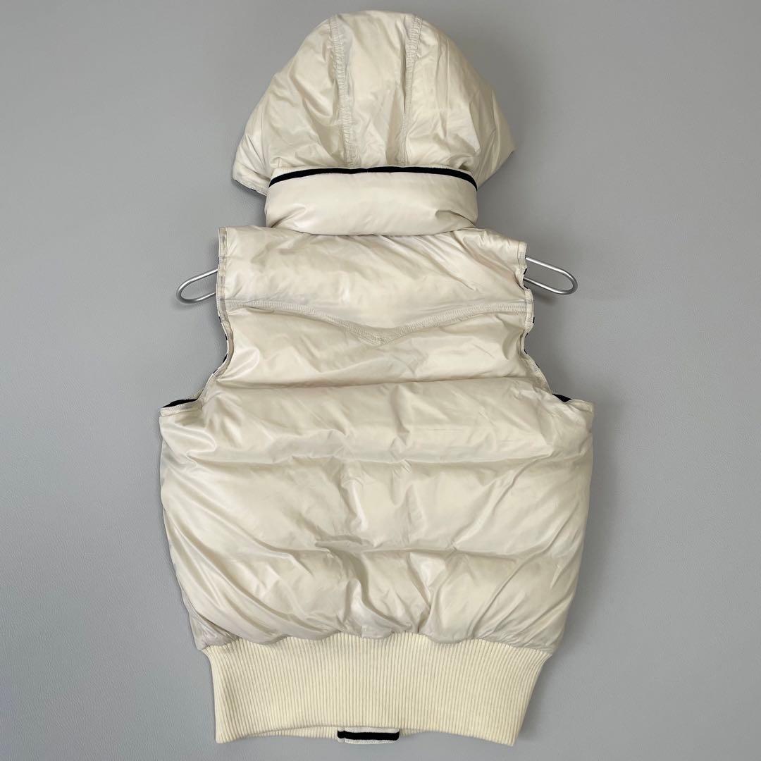 美品✨バーバリーブルーレーベル リバーシブル ダウンベスト 水鳥天然羽毛 M