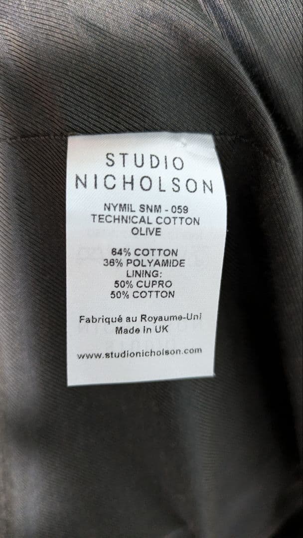 r*5様 STUDIO NICHOLSON スタジオニコルソン コート