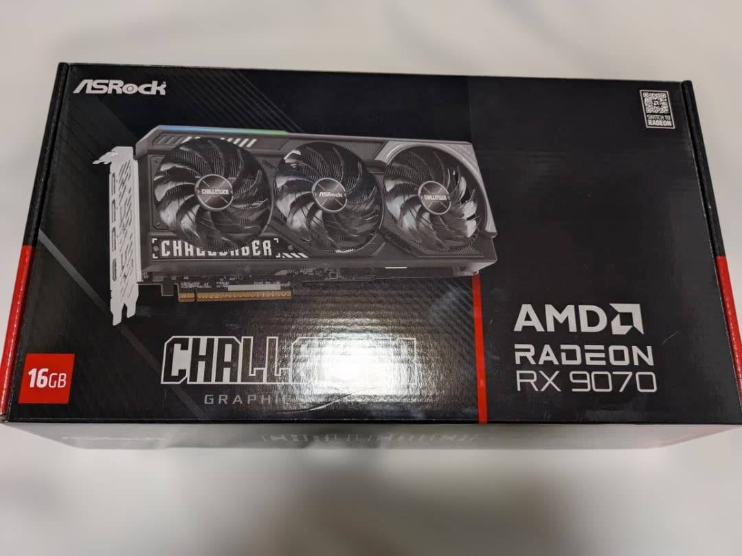 グラフィックボード・グラボ・ビデオカード ASRock Radeon RX 9070 Challenger 16GB