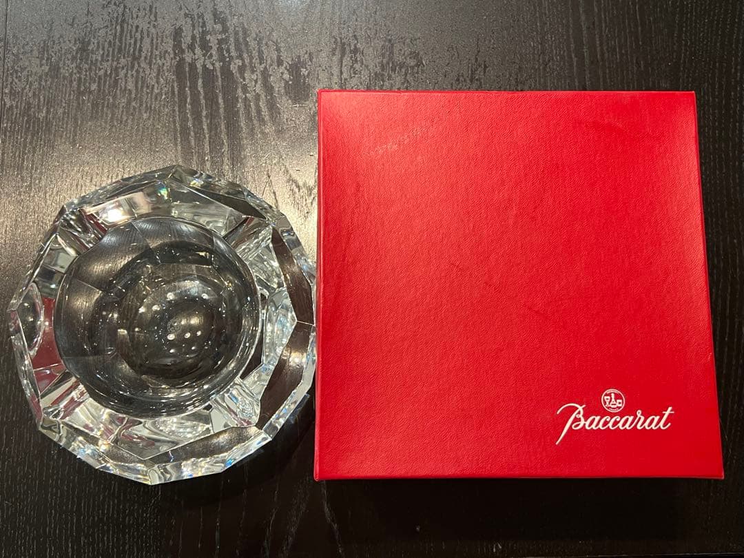 【本物・箱付】バカラ Baccarat 灰皿 キャメル オクタゴン 小物入れ
