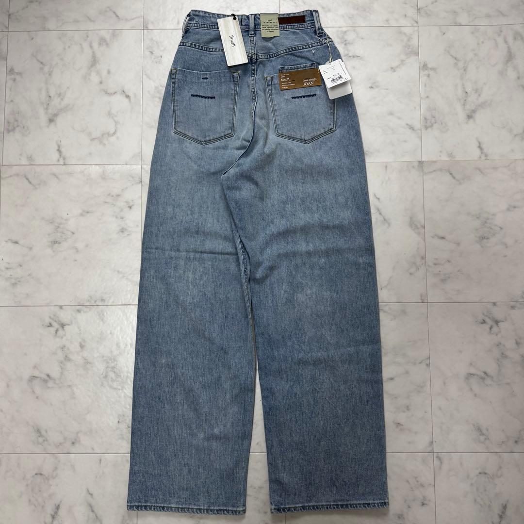 【タグ付き】 未使用 YANUK ルーズストレート\"JOAN\" ブルーデニム23