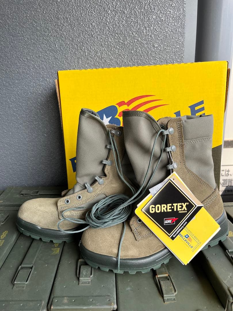 米軍放出新品Bellevilleコンバットブーツ 6.5R ゴアテックス 実物