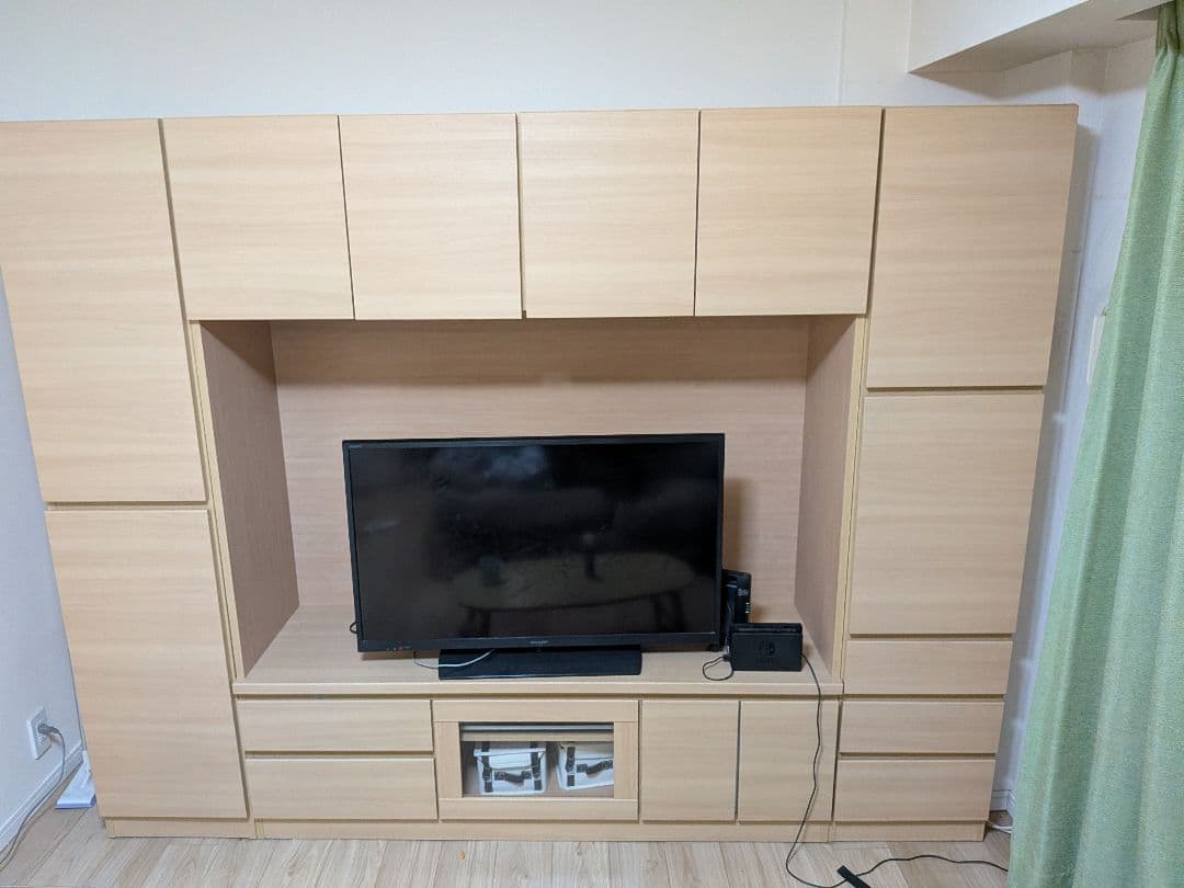 壁面収納テレビボード【③右側収納キャビネット】