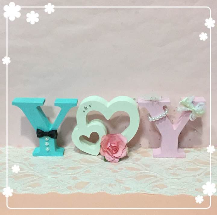 Yukari Tuszuki様確認用♡ウエディングバージョン•イニシャルオブジェ