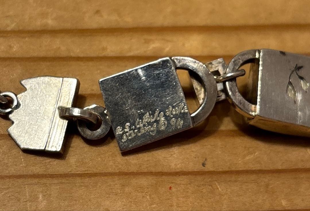 銀製　ハンドメイド　シルバーブレスレット