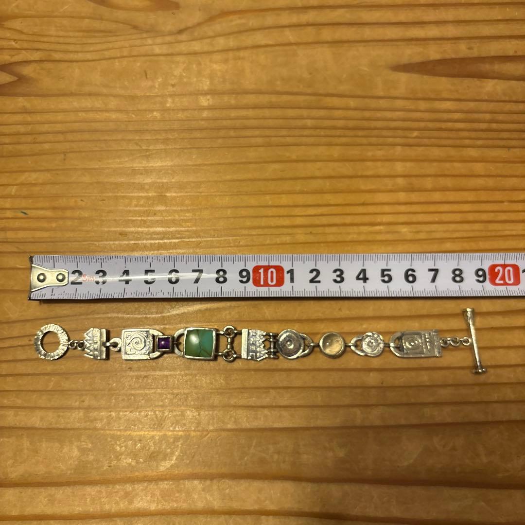 銀製　ハンドメイド　シルバーブレスレット