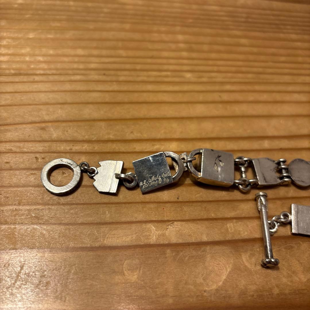 銀製　ハンドメイド　シルバーブレスレット