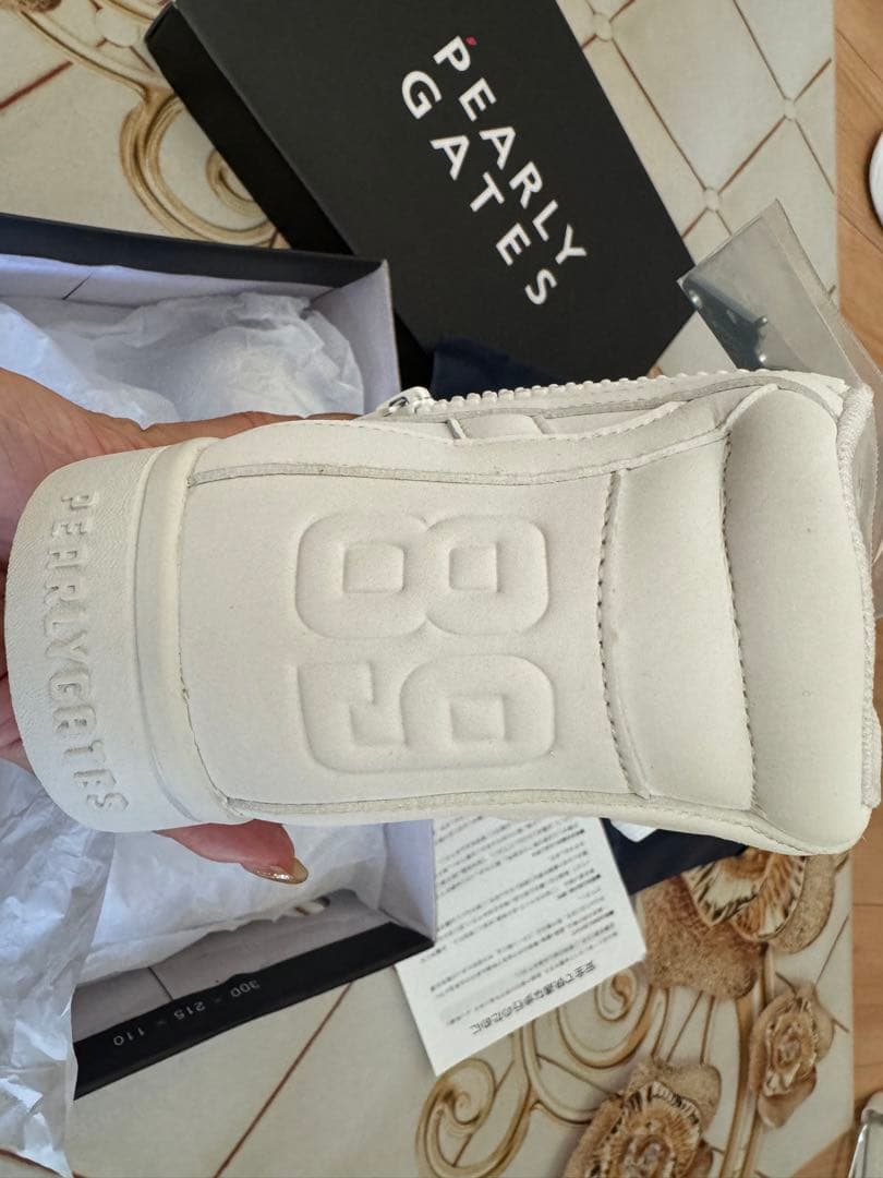 高島屋新品未使用箱袋付PEARLYGATES ホワイト23.5cm¥14000