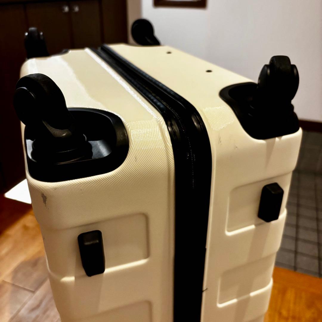 無印良品　ハードキャリー　大型(85L) 白　仕切り付き　取扱説明書付き