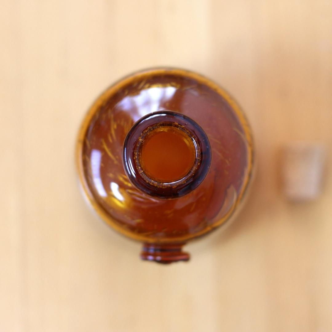 【サインあり】エリックホグラン　Erik Hoglund　アンバー 花瓶/花器