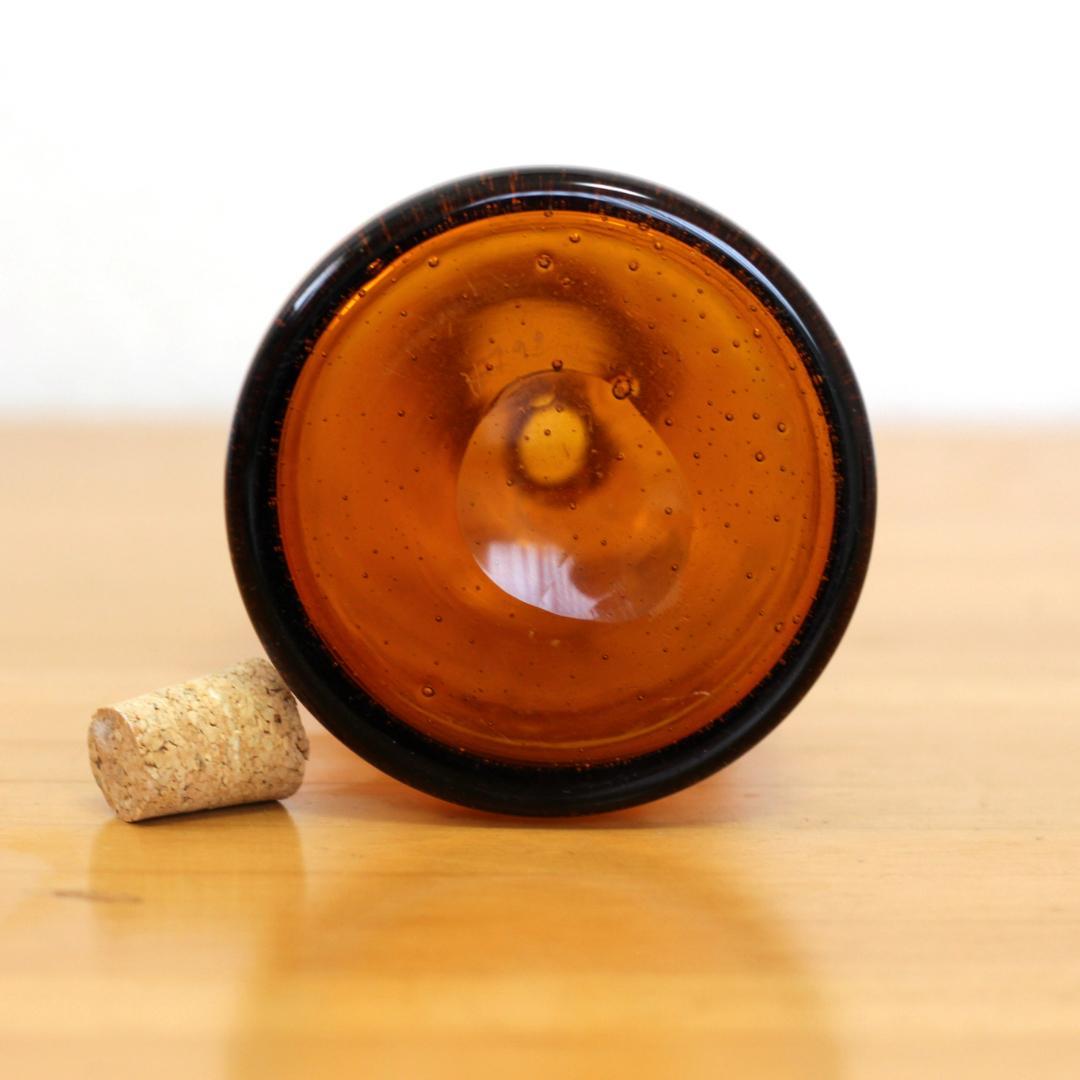 【サインあり】エリックホグラン　Erik Hoglund　アンバー 花瓶/花器