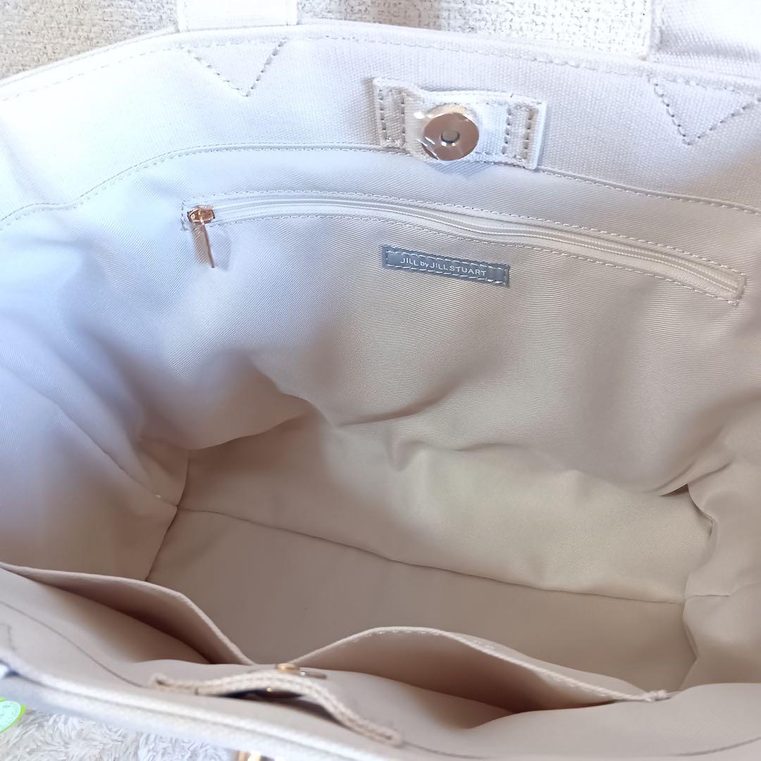 新品 ジルバイジルスチュアート フレームフリルトート 大 トートバッグ ベージュ