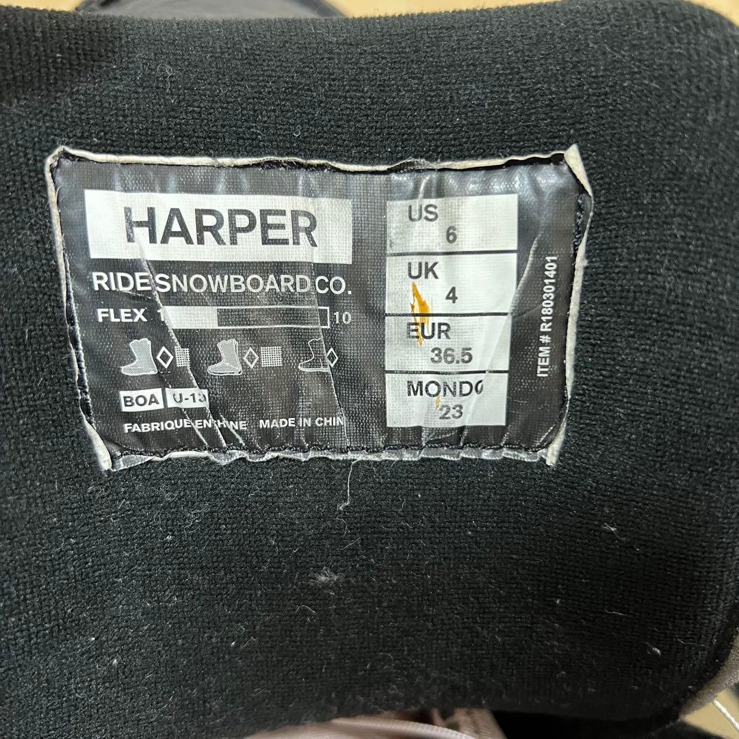 【比較的美品_即日発送】RIDE スノボブーツ　HARPER BOA 23cm