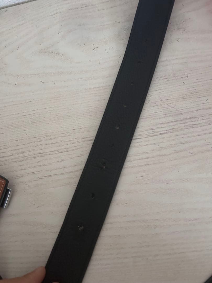 HERMES レザーベルト　48/120