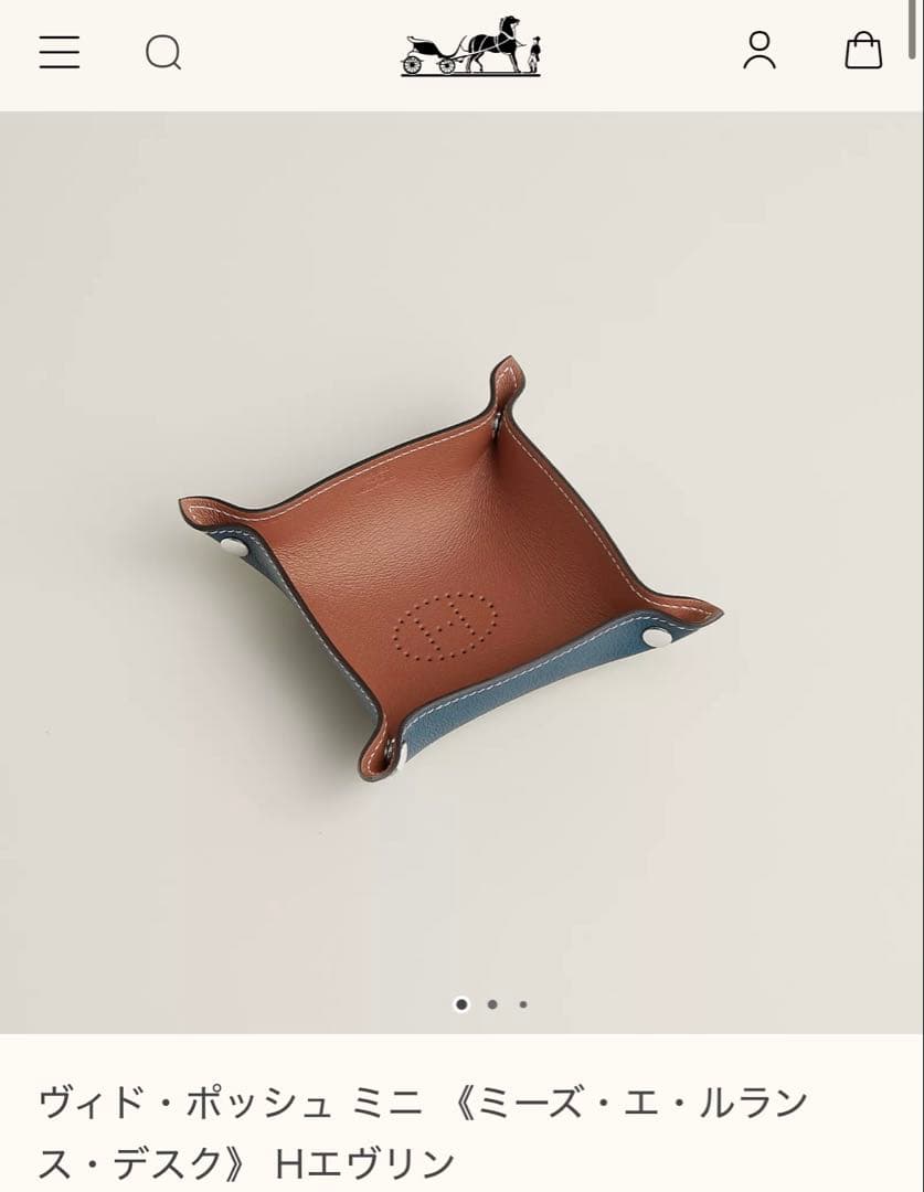 【新品未使用】エルメス　ヴィド・ポッシュ ミニ Hエヴリン