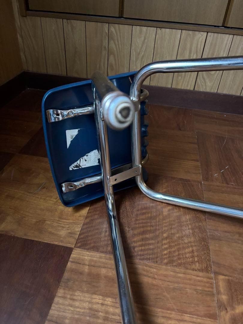 【希少】VIRCO ヴィンテージ スクールチェア アメリカ製 ブルーLA購入