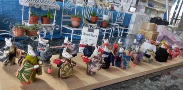 人形　ねずみの行列