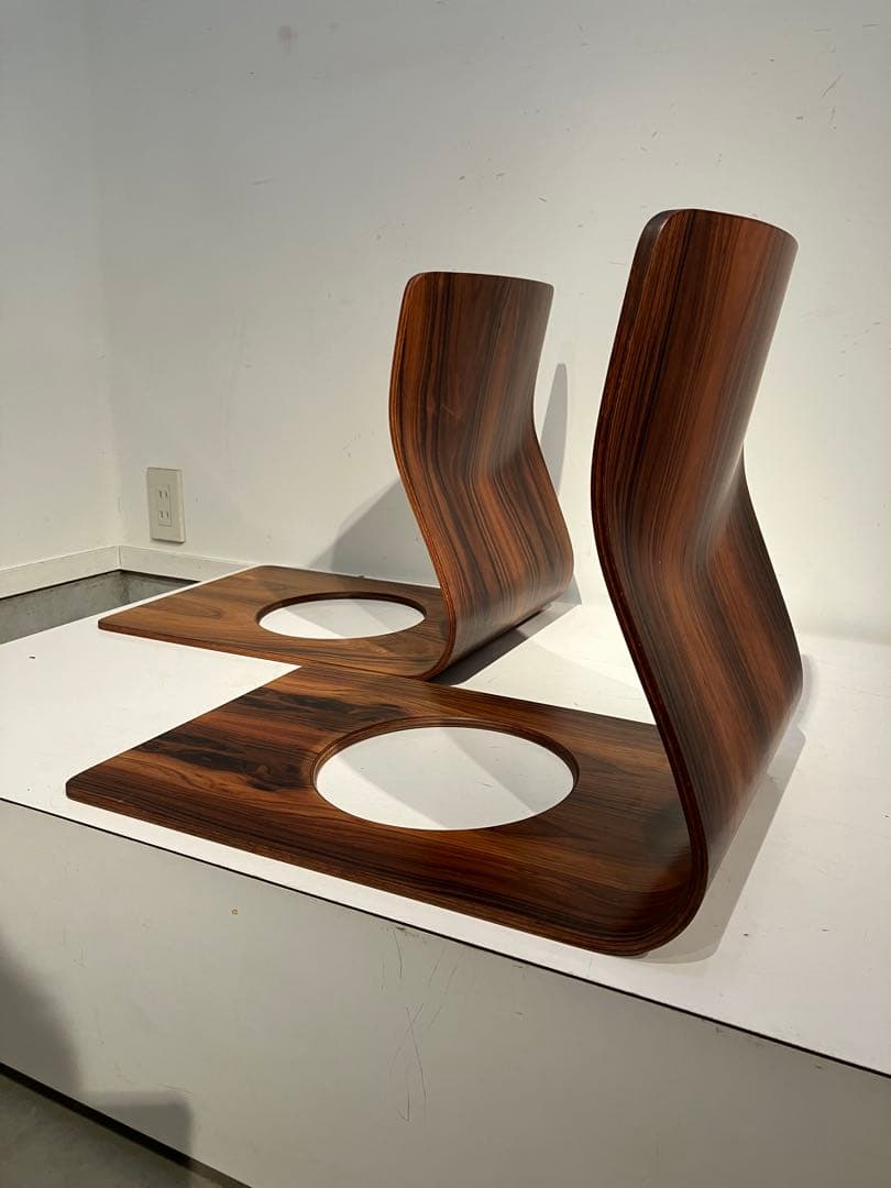 天童木工、藤森健次、座椅子、2脚、キツツキ、柳宗理、ミッドセンチュリー、モダン