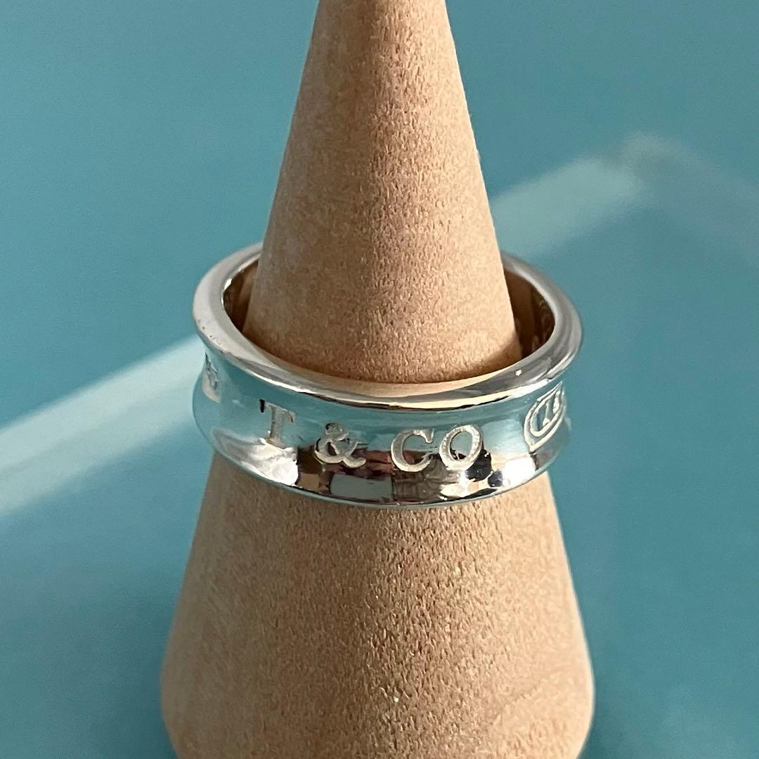 美品 TIFFANY＆Co ティファニー ナローリング 1837 約9号 925