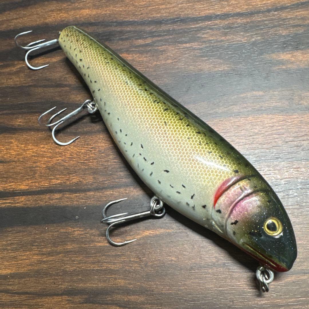 ランカーパンカー 8インチ (ウッド製) レインボートラウト