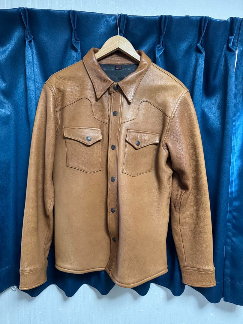 フラットヘッド FSD-32 ディアスキンシャツ THE FLAT HEAD