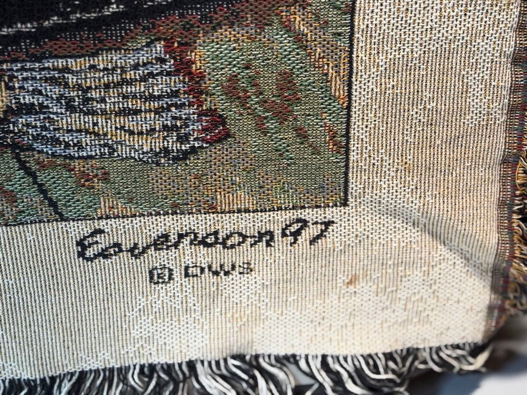 ゴブラン織　マルチカバー　ソファーカバー　ヴィンテージラグ