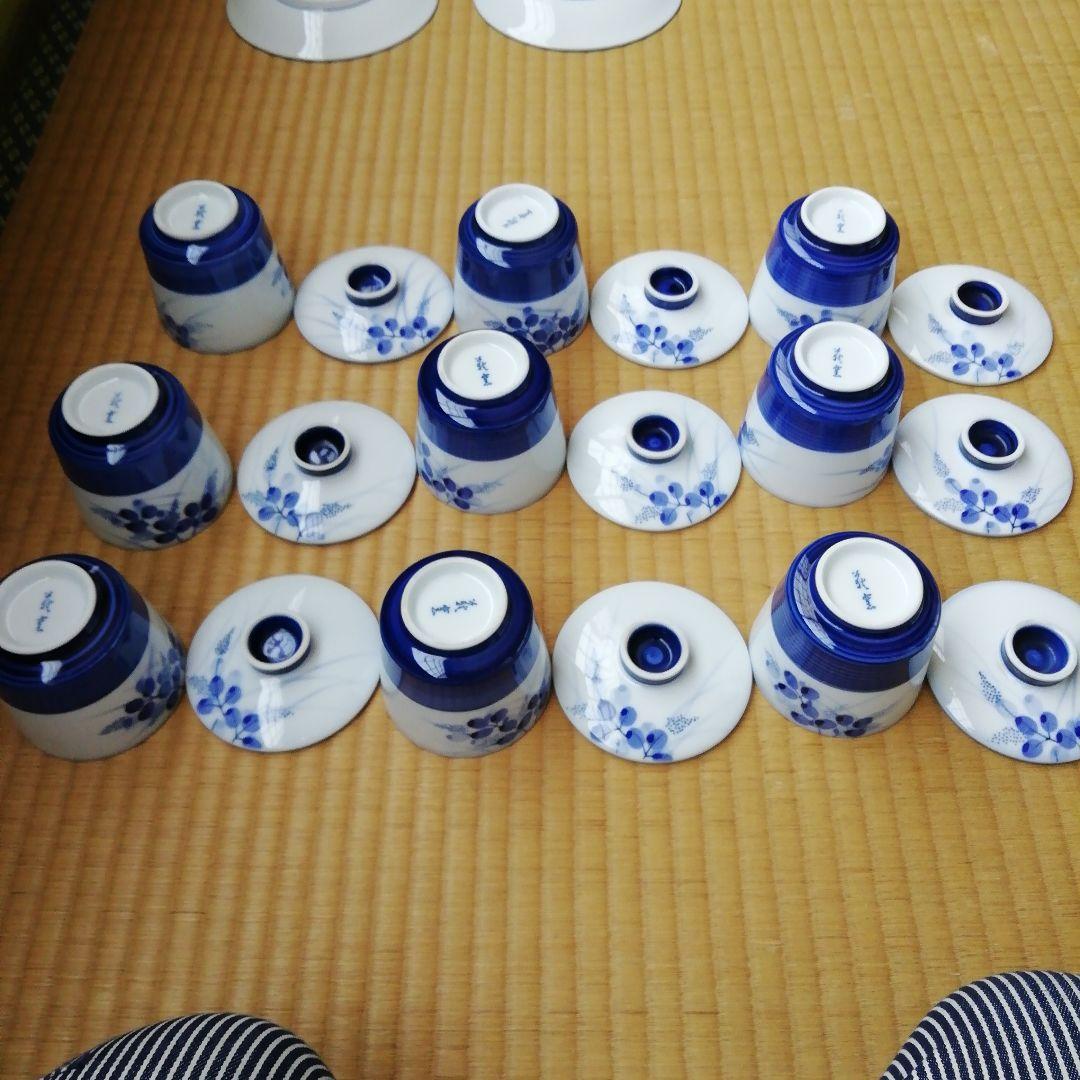 白青花柄陶磁器食器99枚セット