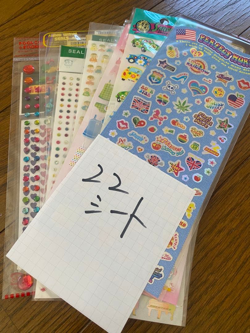 未使用保管品　ドロップブロックシール含む他152シート　キャラクターシールセット