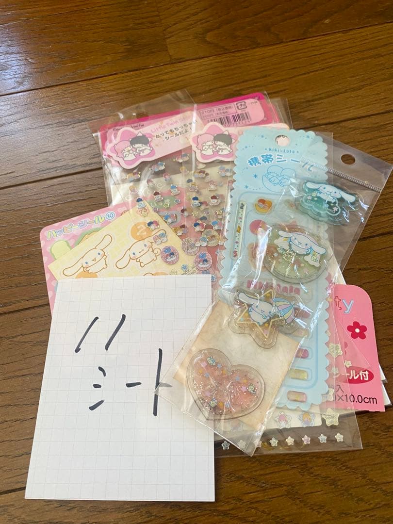 未使用保管品　ドロップブロックシール含む他152シート　キャラクターシールセット