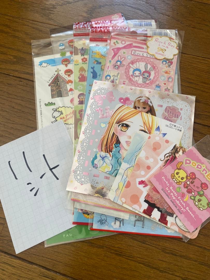 未使用保管品　ドロップブロックシール含む他152シート　キャラクターシールセット