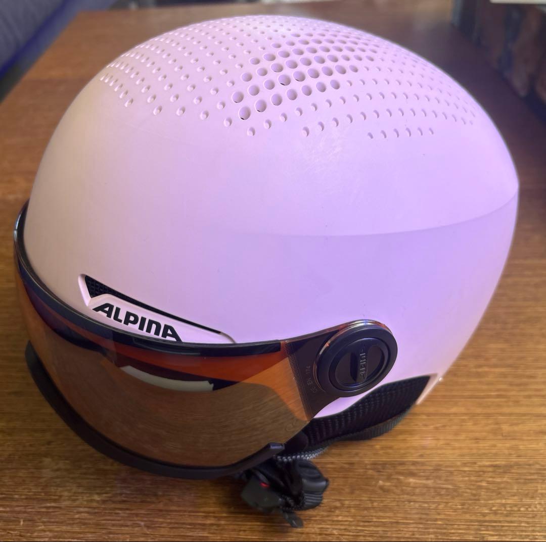 ALPINA バイザー付き ヘルメット キッズ用