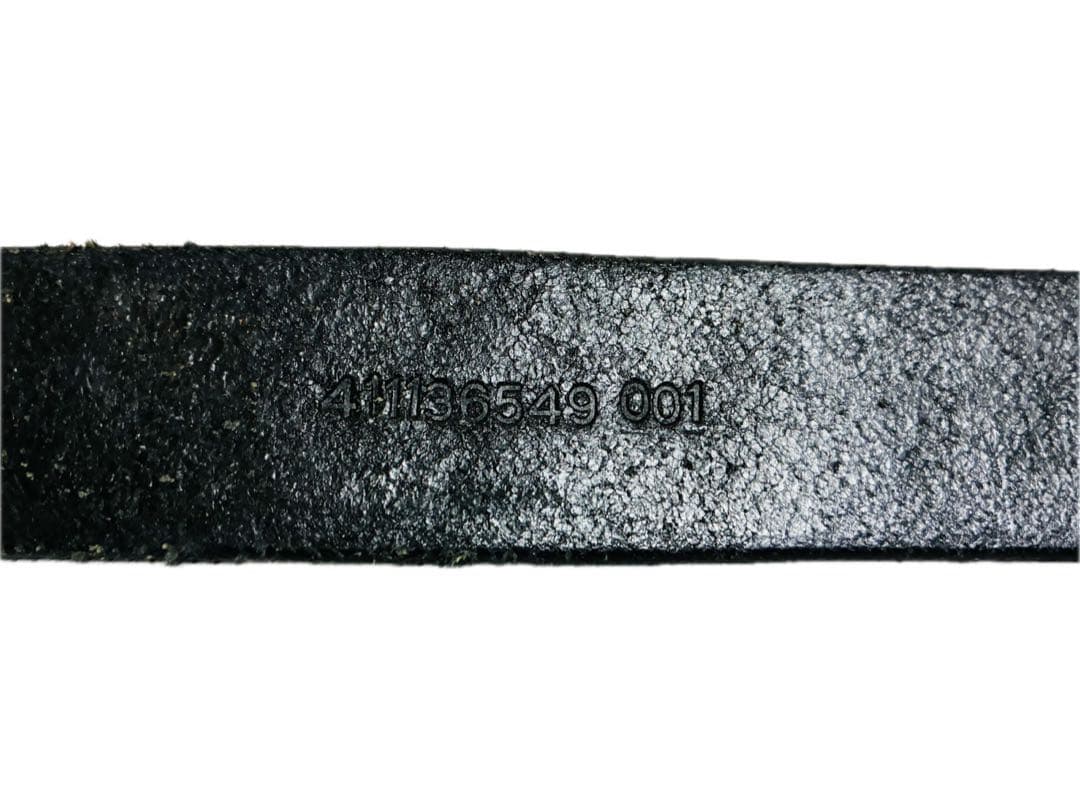 ラルフローレン　レザーベルト　コンチョバックル　カービングレザー　ブラック