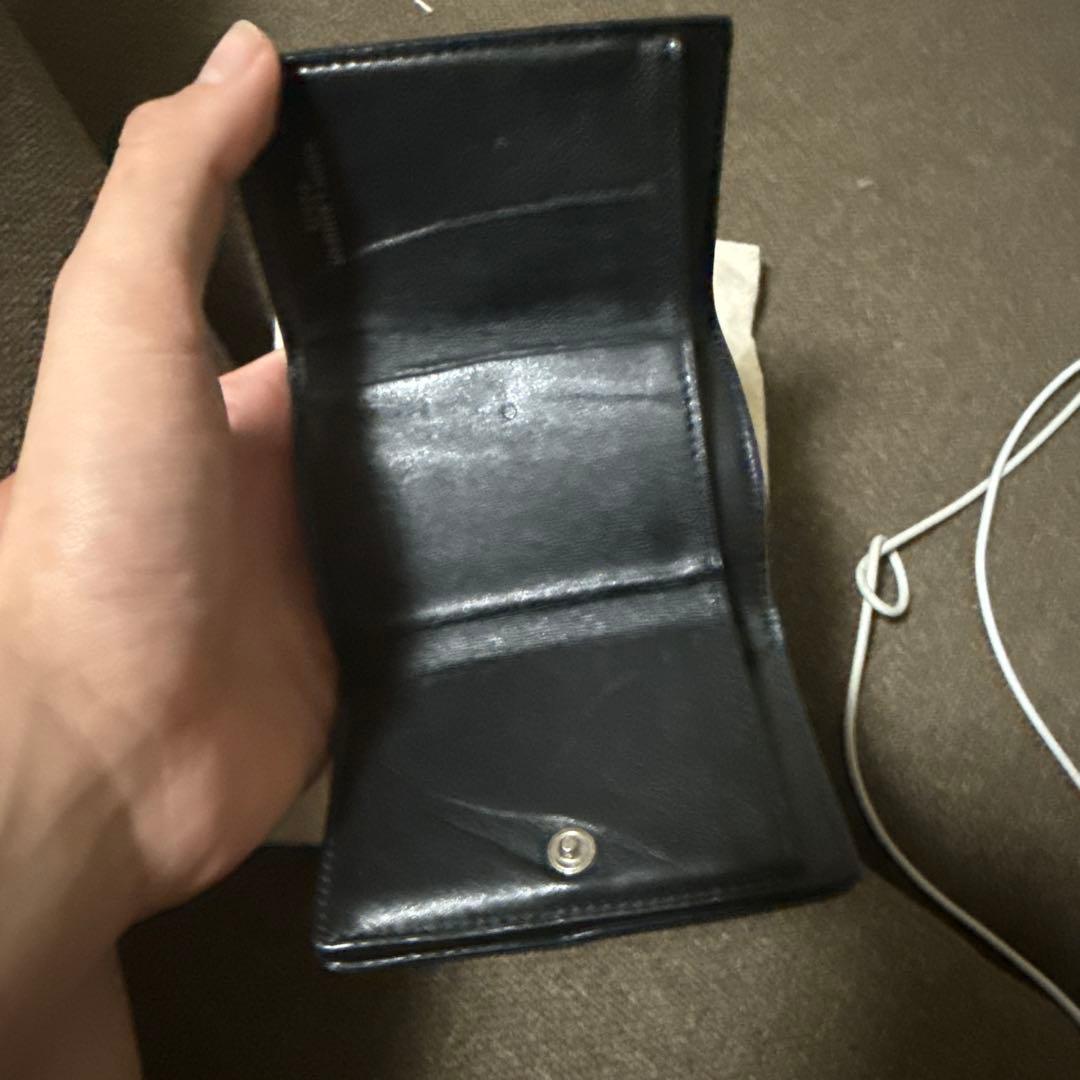 SAINT LAURENT ブラック三つ折り財布