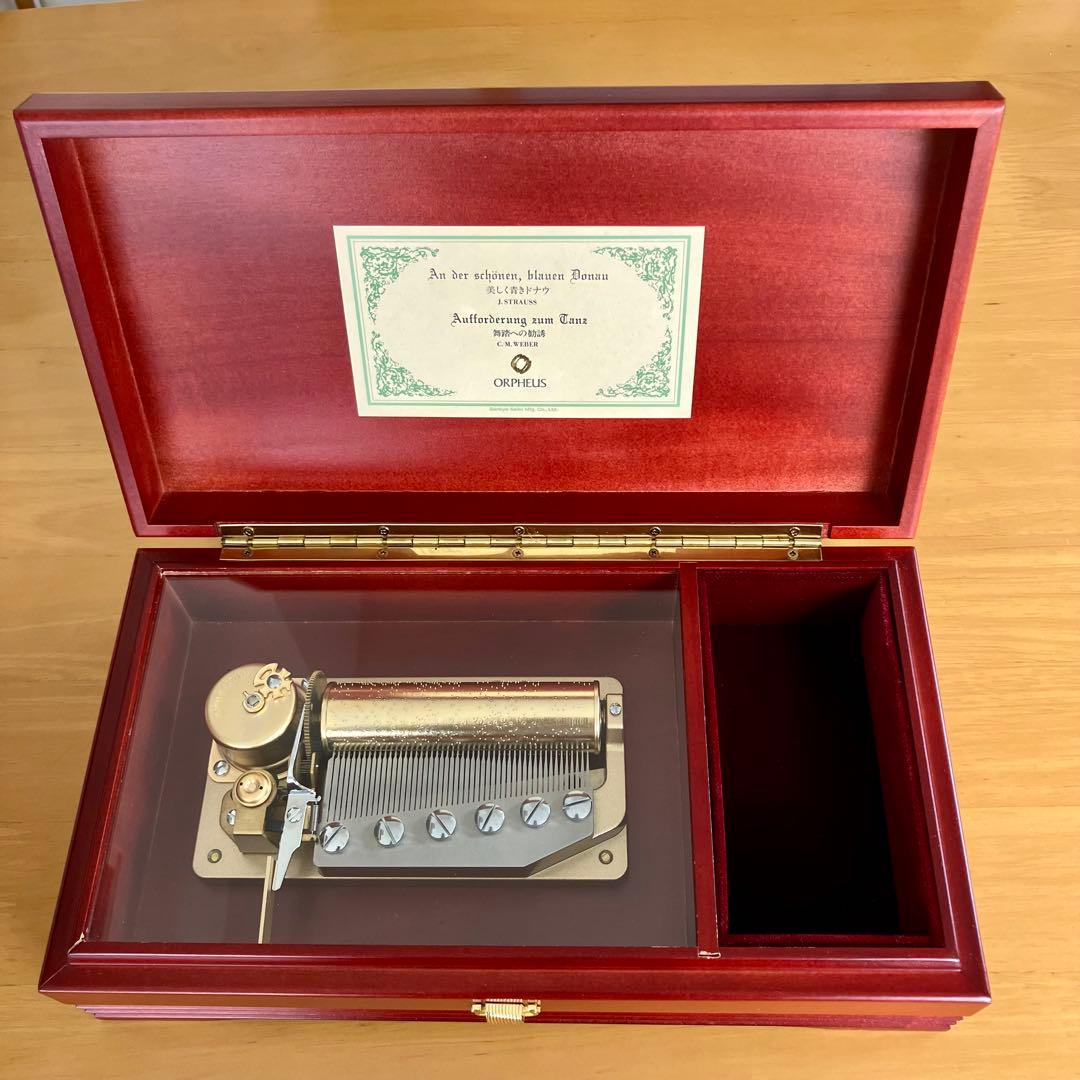 サンキョー オルフェウス 50弁 オルゴール 美しく青きドナウ 2曲 日本製
