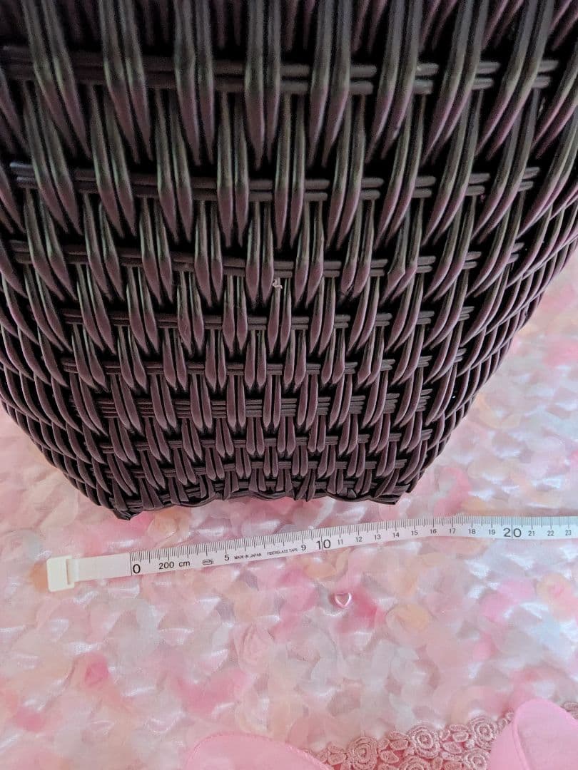 エフタカコ リボン付き黒キャリーバッグ 大