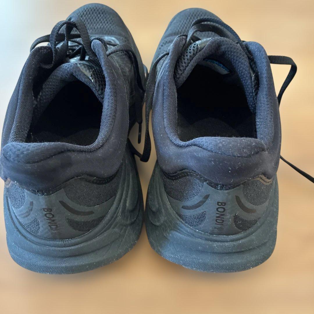 ま*る様 中古 HOKA ONE ONE ボンダイ9ブラック 28.5cm