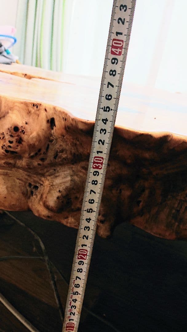 もみじ座卓一枚板テーブル